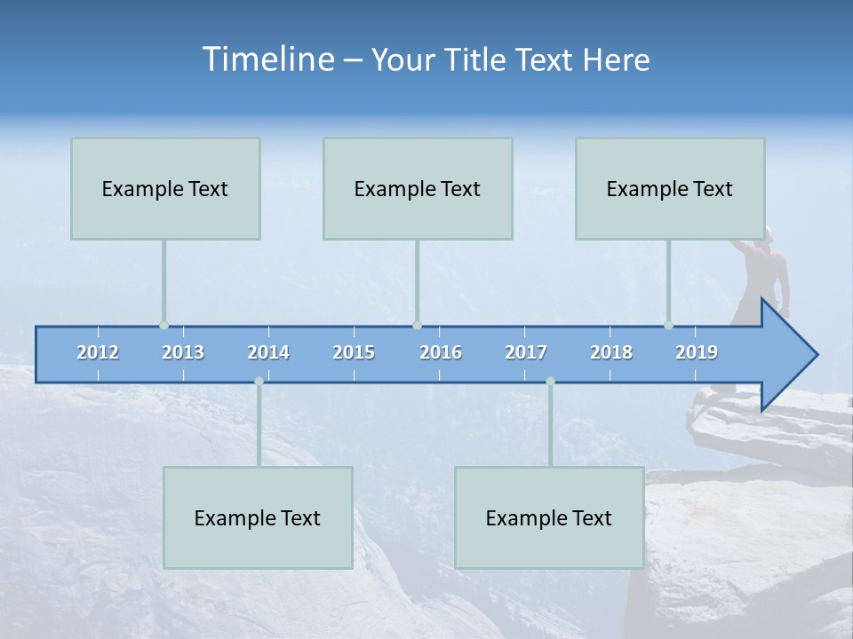 Success Motivation Blue PowerPoint Template
