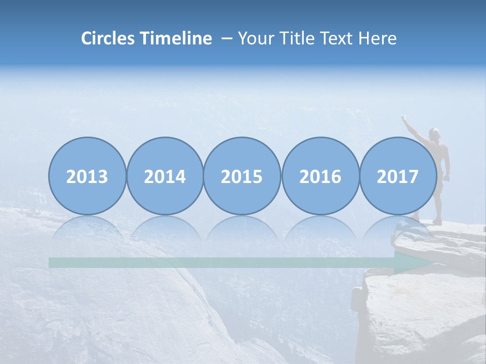 Success Motivation Blue PowerPoint Template