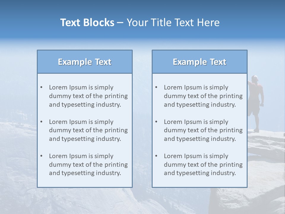 Success Motivation Blue PowerPoint Template