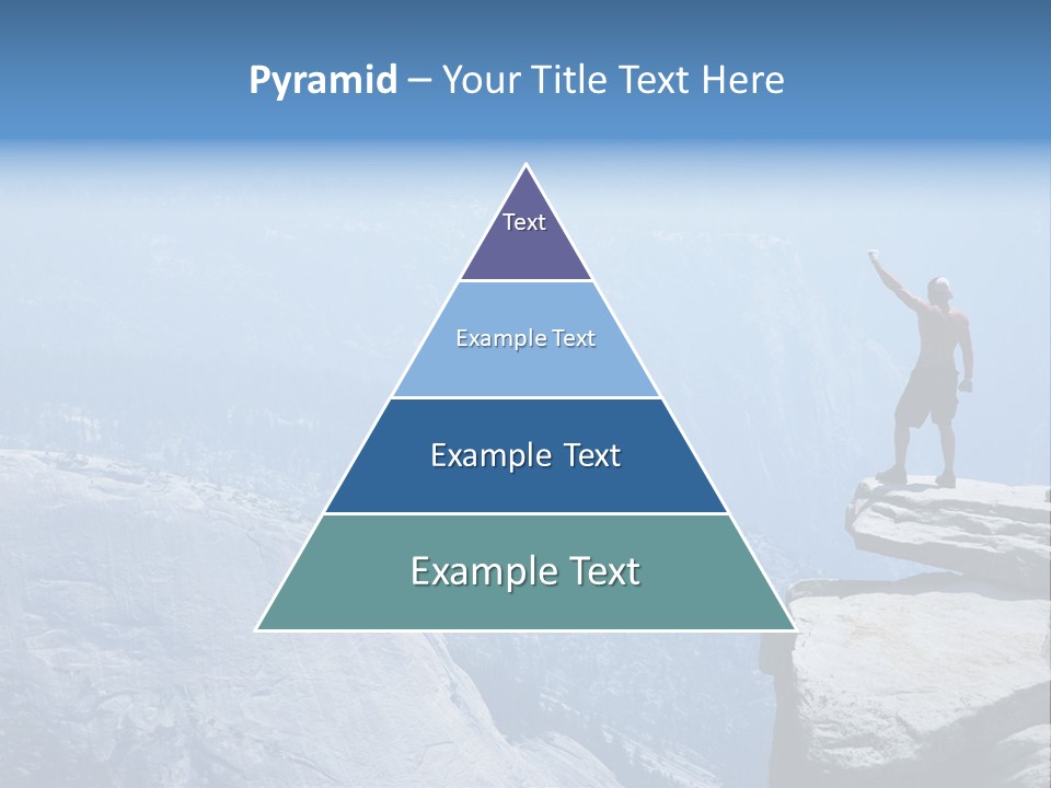 Success Motivation Blue PowerPoint Template