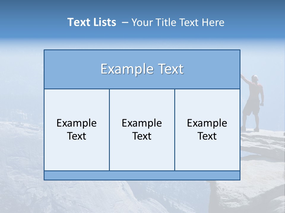 Success Motivation Blue PowerPoint Template