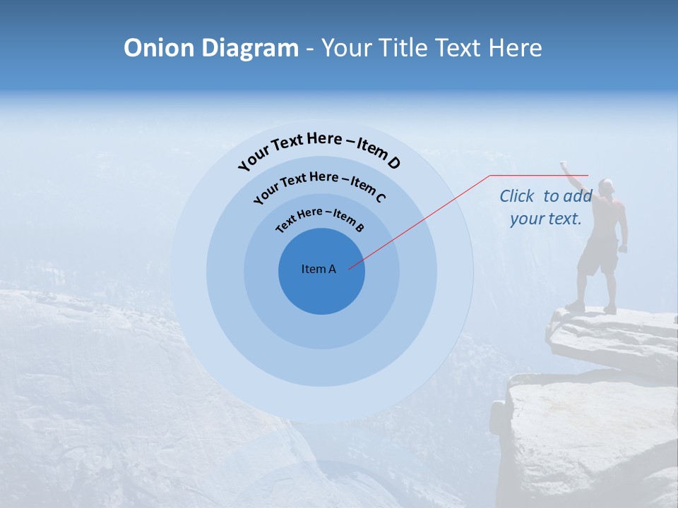 Success Motivation Blue PowerPoint Template