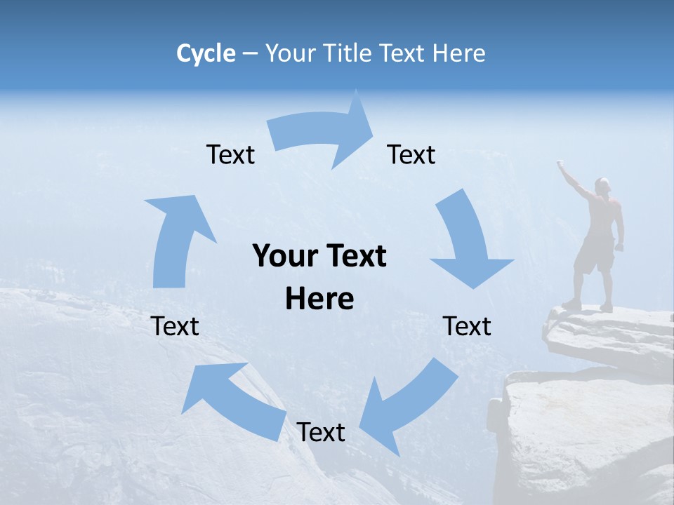 Success Motivation Blue PowerPoint Template