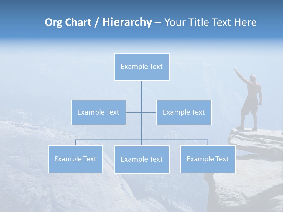 Success Motivation Blue PowerPoint Template