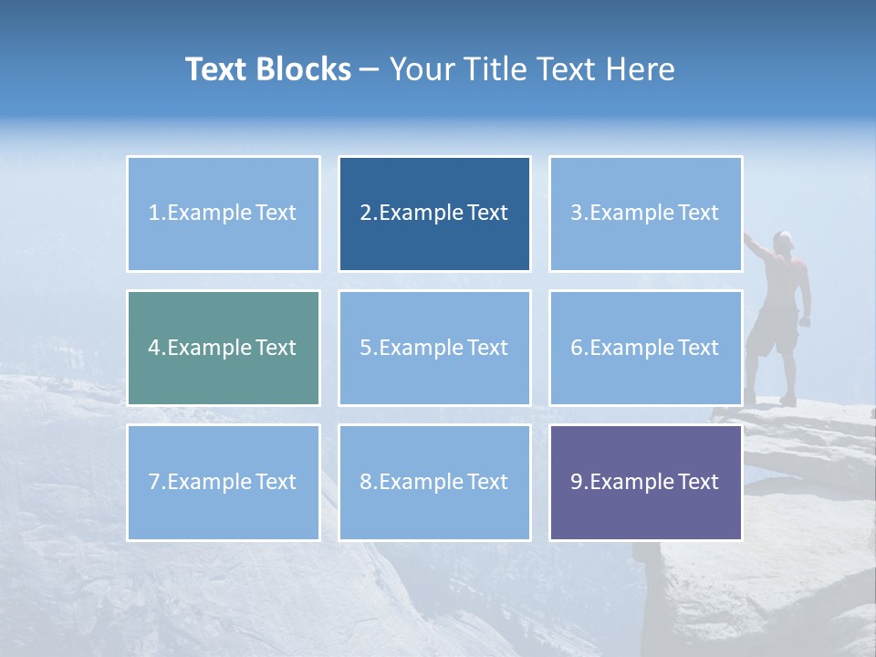 Success Motivation Blue PowerPoint Template