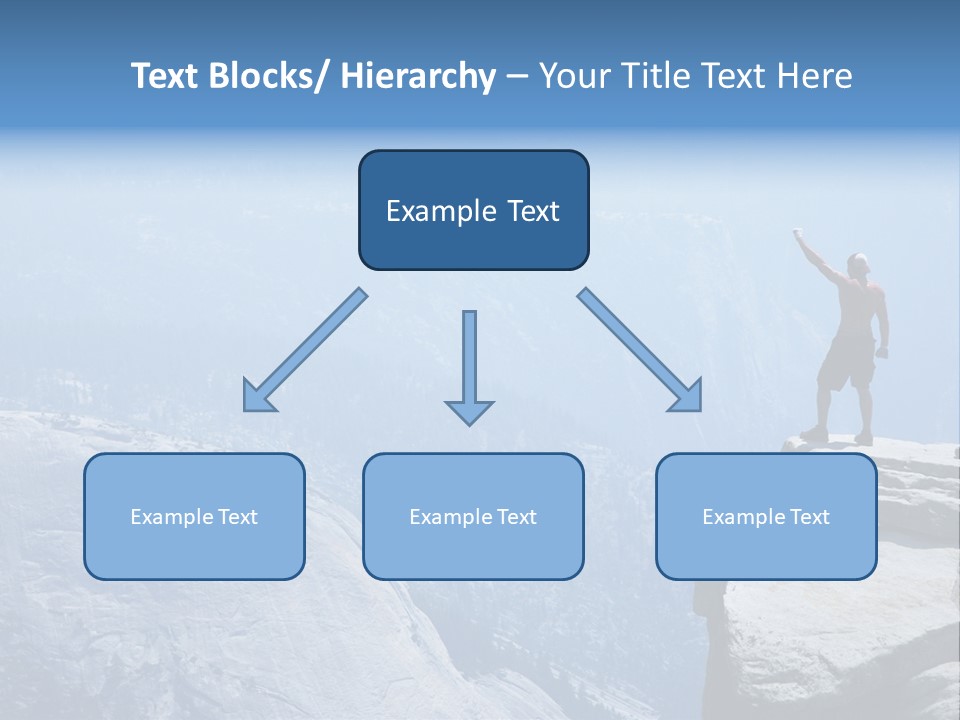 Success Motivation Blue PowerPoint Template