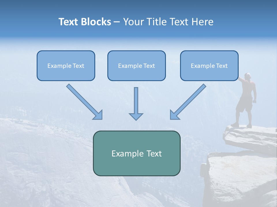 Success Motivation Blue PowerPoint Template