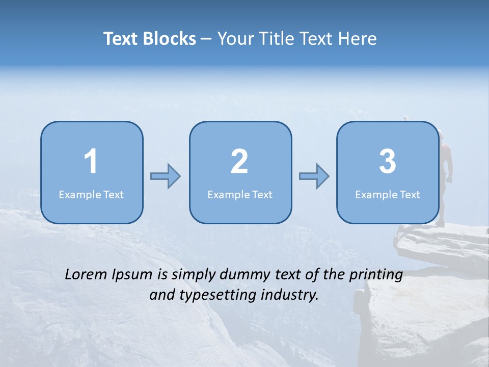 Success Motivation Blue PowerPoint Template