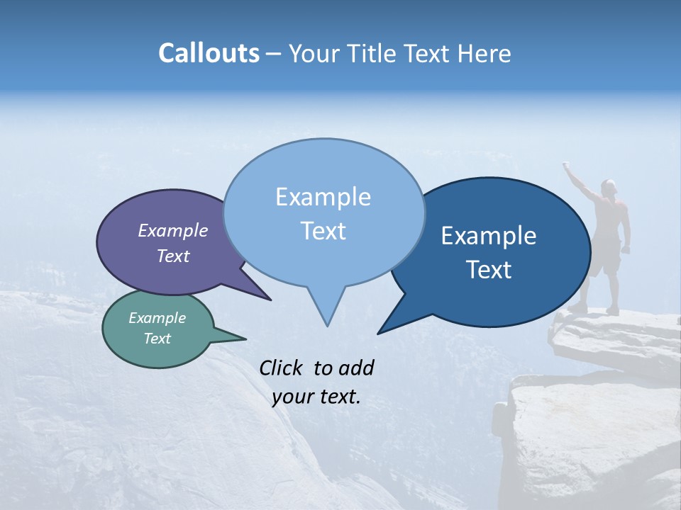 Success Motivation Blue PowerPoint Template