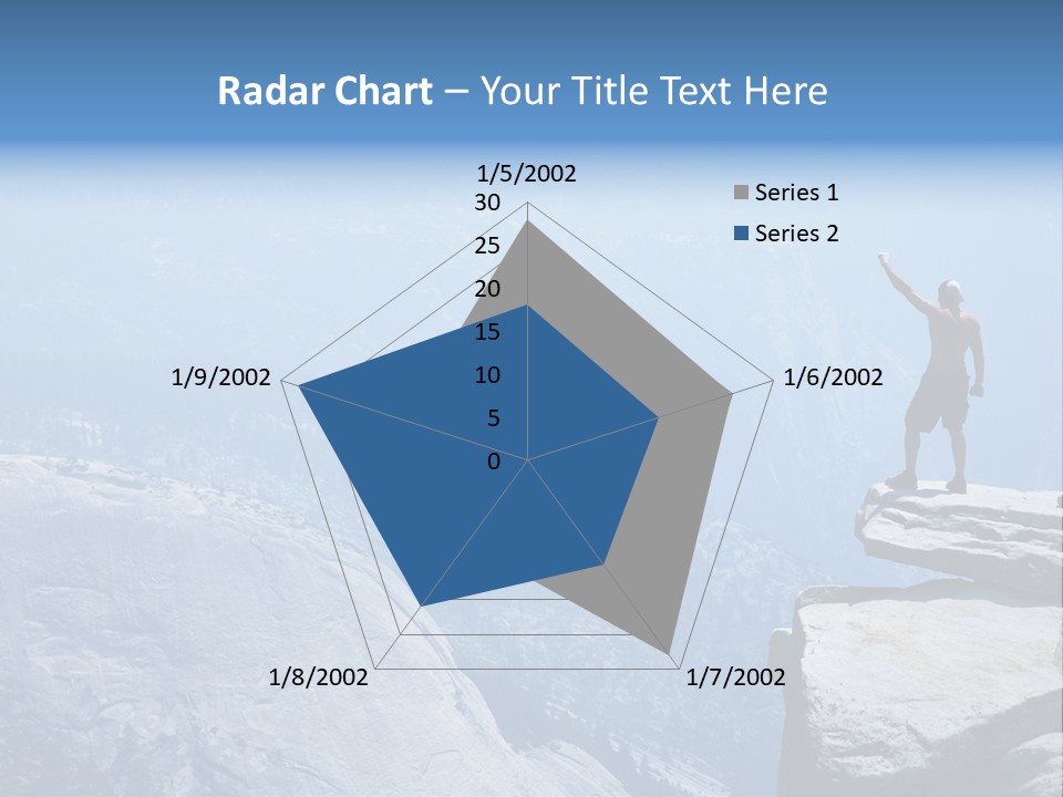 Success Motivation Blue PowerPoint Template