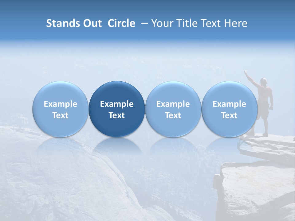Success Motivation Blue PowerPoint Template