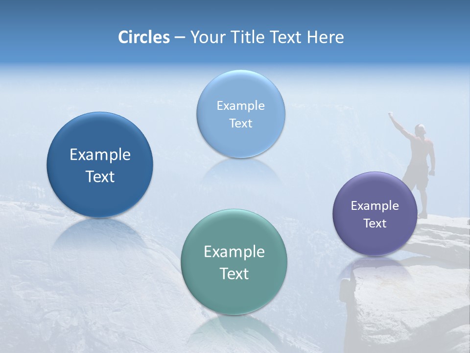 Success Motivation Blue PowerPoint Template