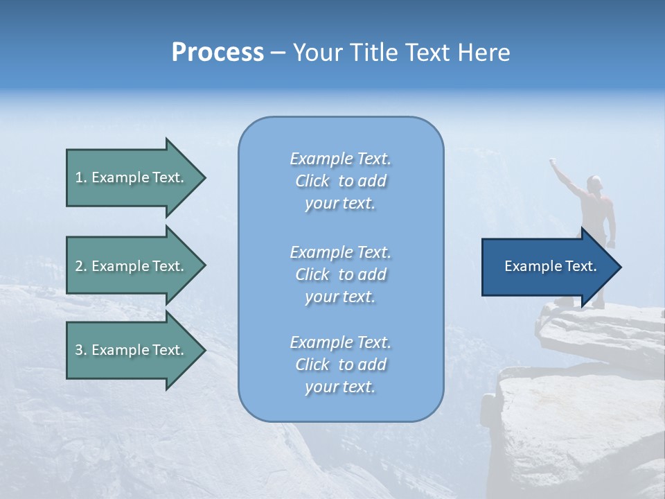 Success Motivation Blue PowerPoint Template