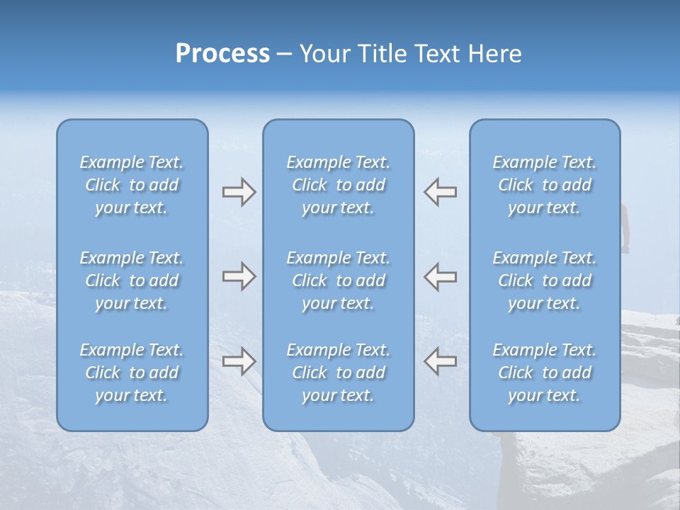 Success Motivation Blue PowerPoint Template