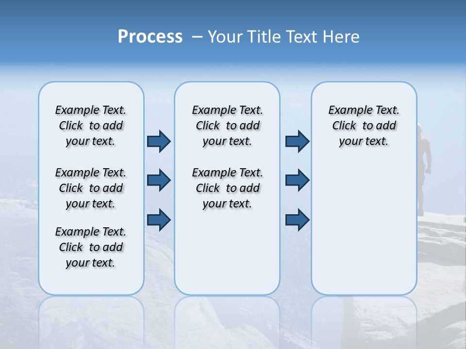 Success Motivation Blue PowerPoint Template