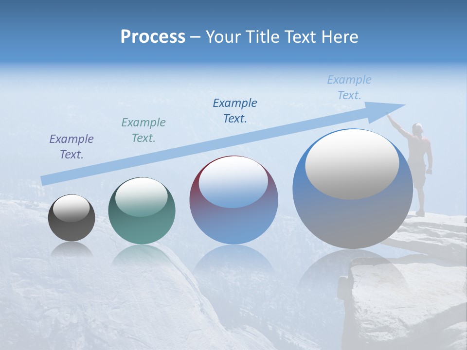 Success Motivation Blue PowerPoint Template