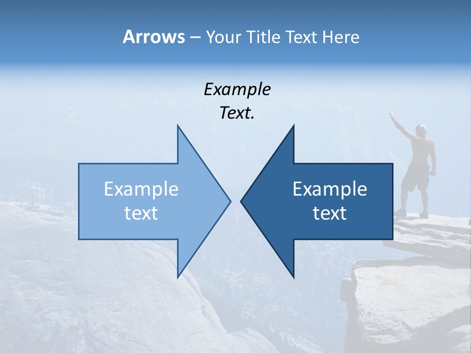 Success Motivation Blue PowerPoint Template