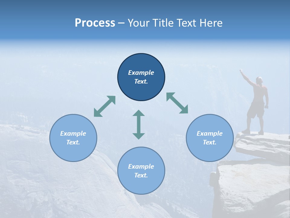 Success Motivation Blue PowerPoint Template