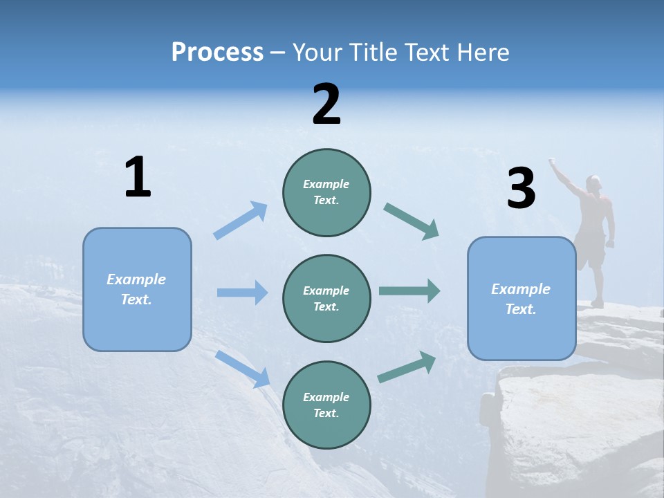 Success Motivation Blue PowerPoint Template