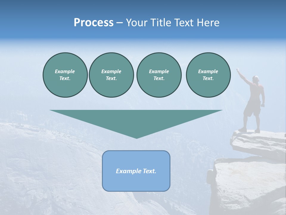 Success Motivation Blue PowerPoint Template