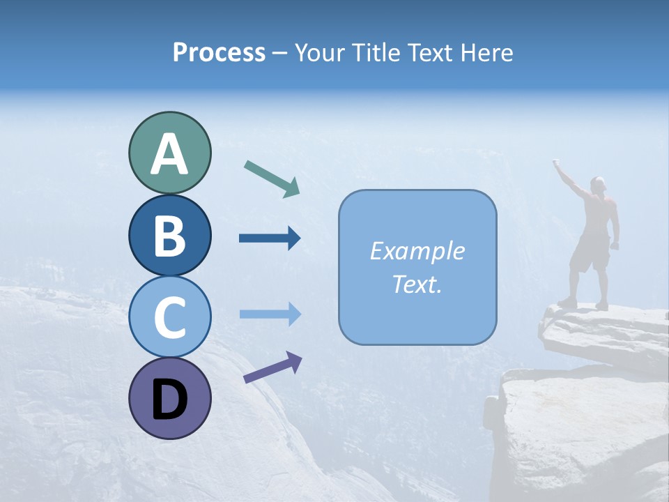 Success Motivation Blue PowerPoint Template