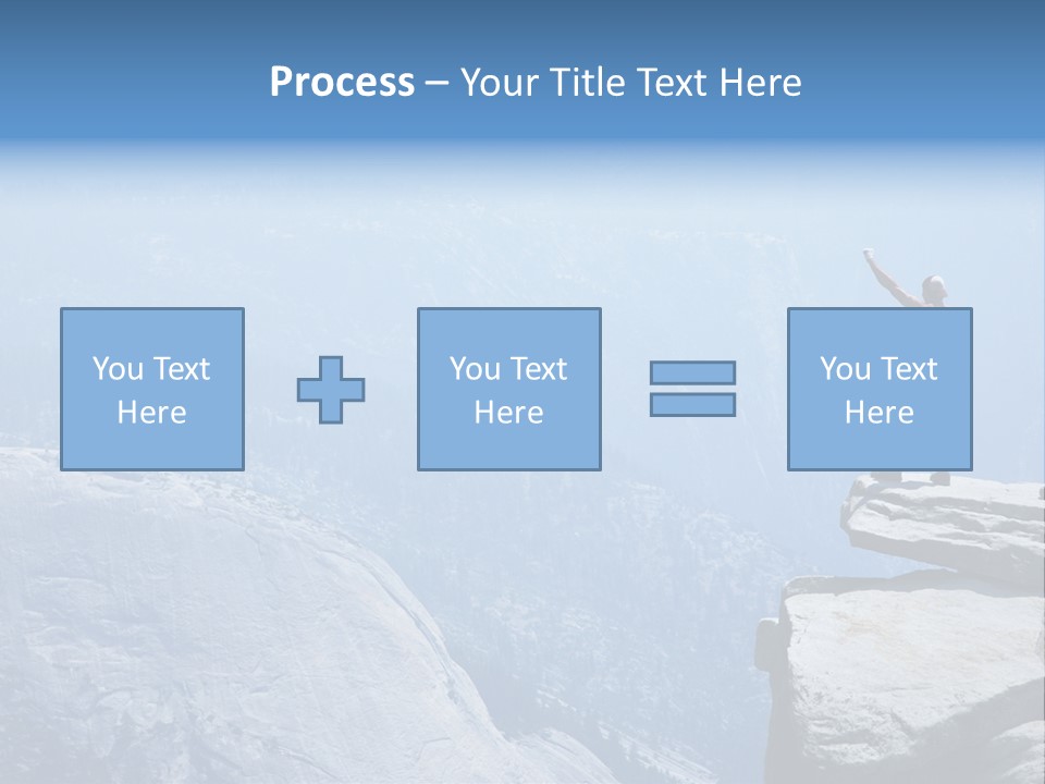 Success Motivation Blue PowerPoint Template