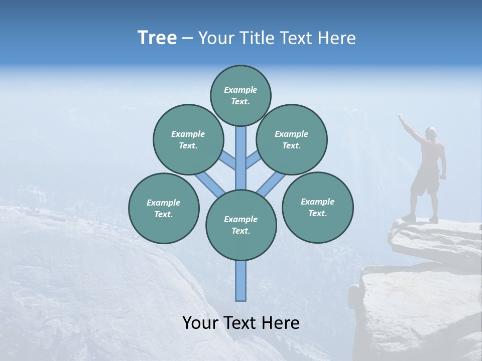 Success Motivation Blue PowerPoint Template