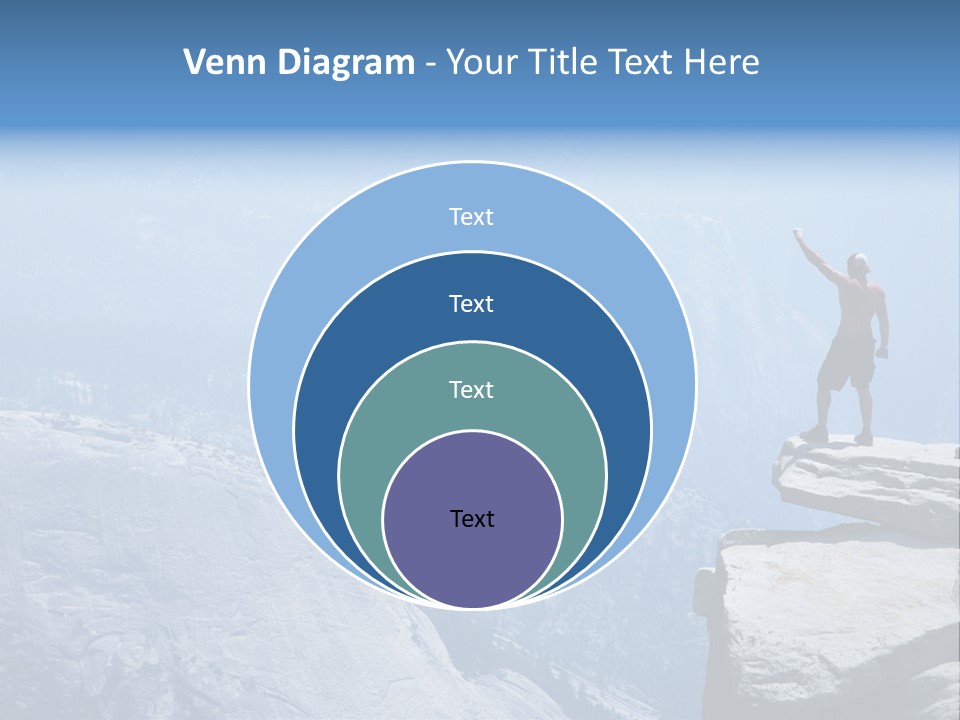 Success Motivation Blue PowerPoint Template