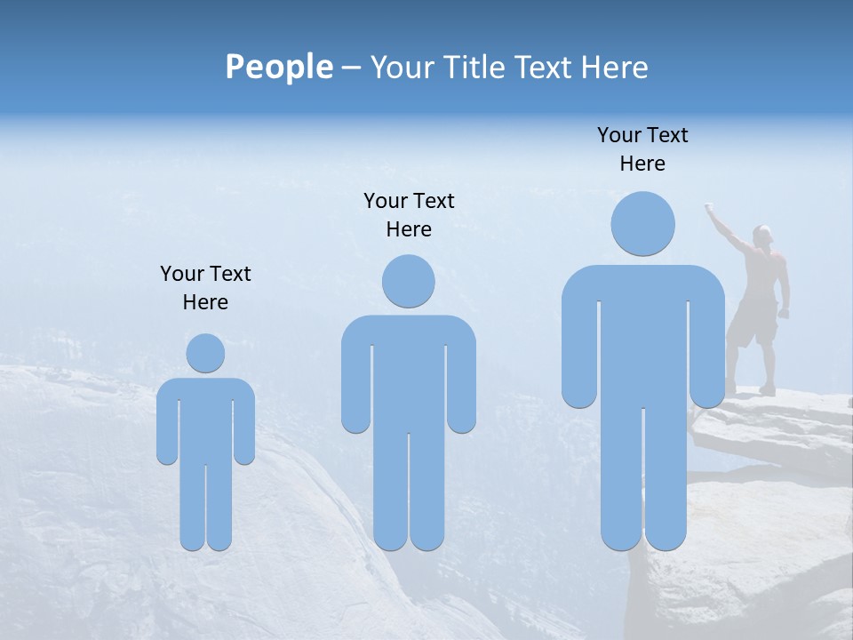 Success Motivation Blue PowerPoint Template