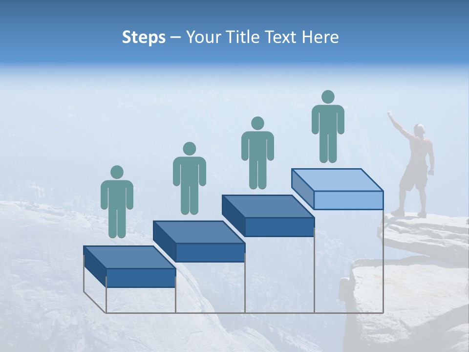 Success Motivation Blue PowerPoint Template