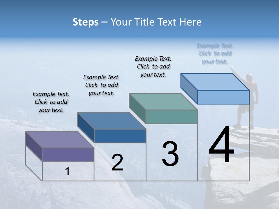 Success Motivation Blue PowerPoint Template