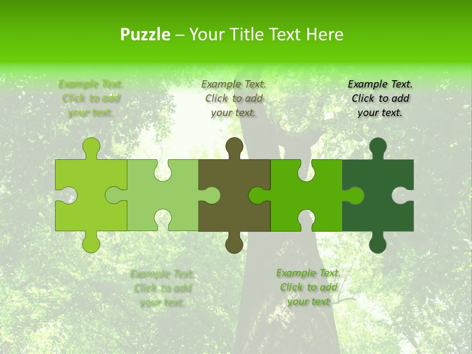 Day Landscape Deciduous PowerPoint Template