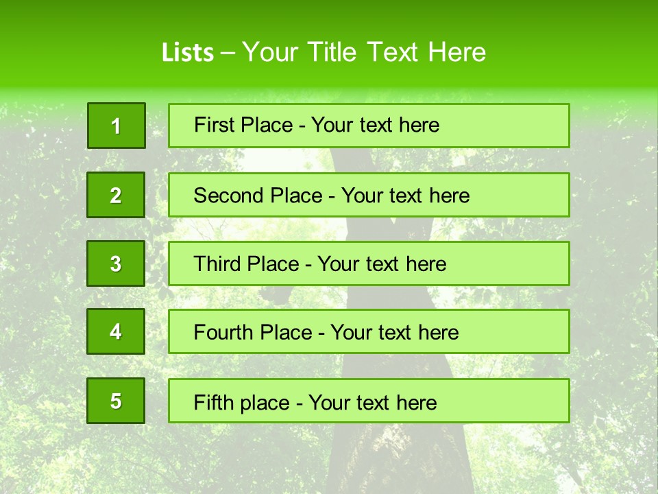 Day Landscape Deciduous PowerPoint Template