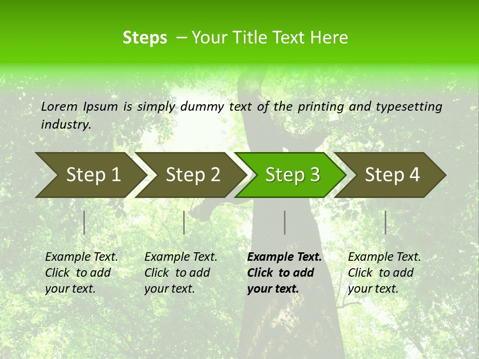 Day Landscape Deciduous PowerPoint Template