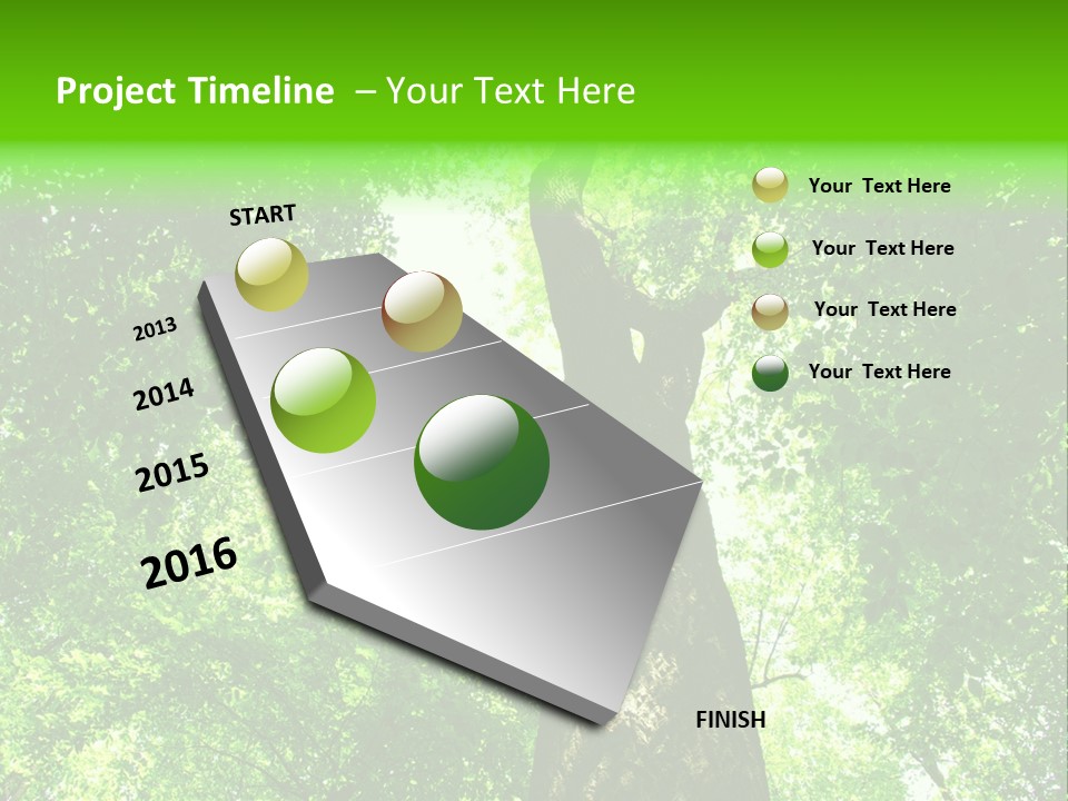 Day Landscape Deciduous PowerPoint Template