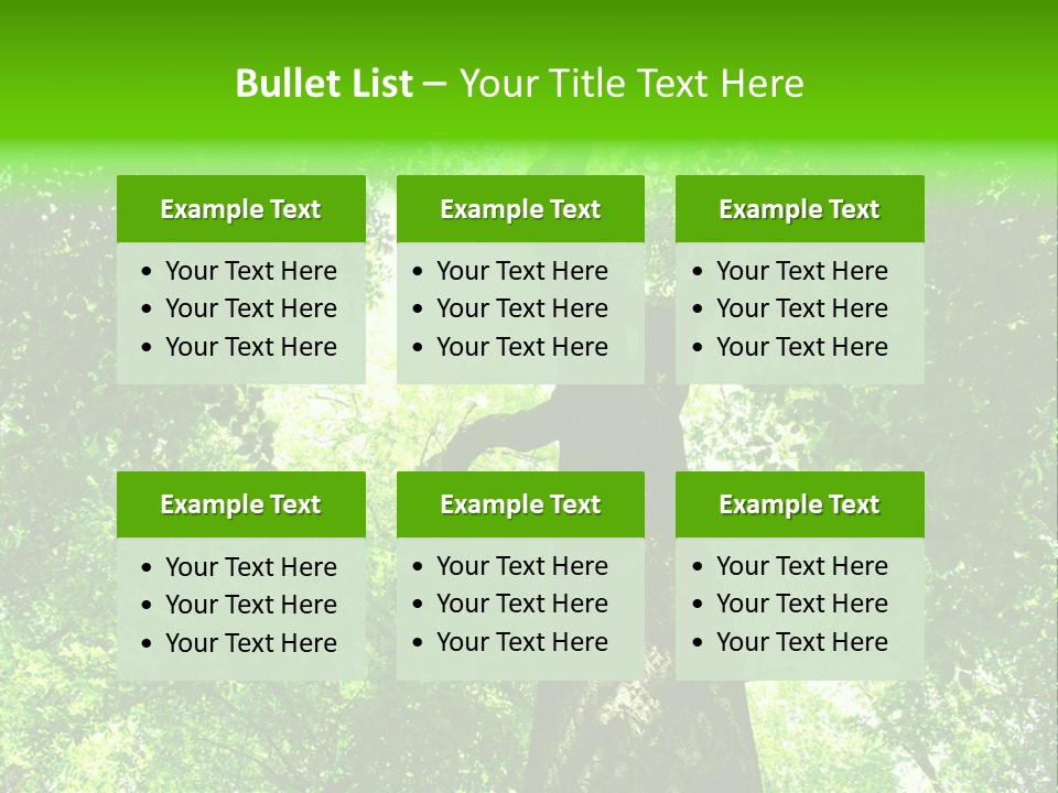 Day Landscape Deciduous PowerPoint Template