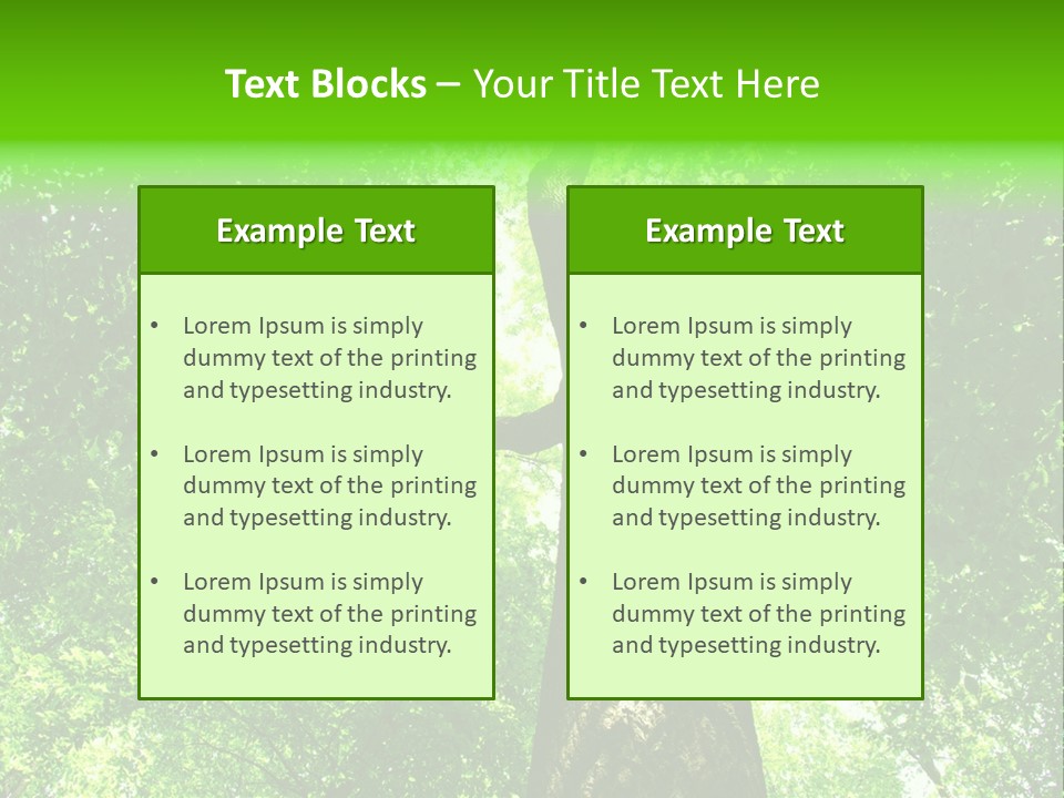 Day Landscape Deciduous PowerPoint Template