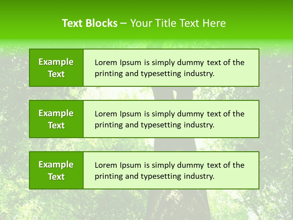 Day Landscape Deciduous PowerPoint Template
