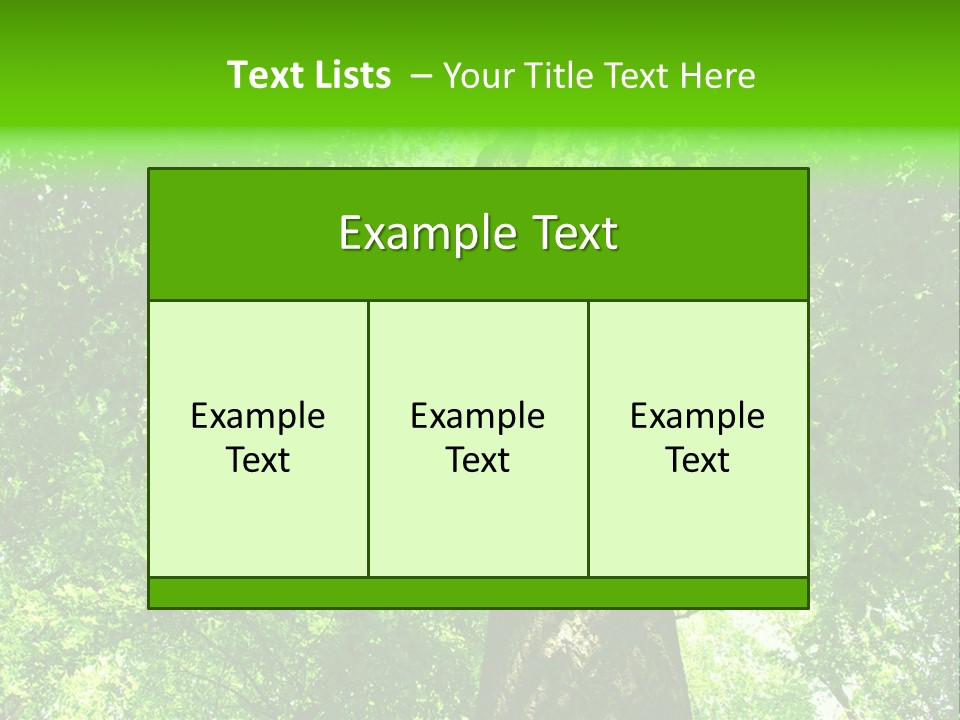 Day Landscape Deciduous PowerPoint Template