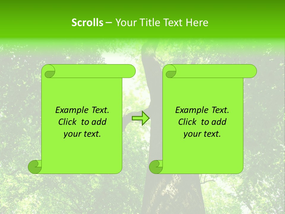 Day Landscape Deciduous PowerPoint Template