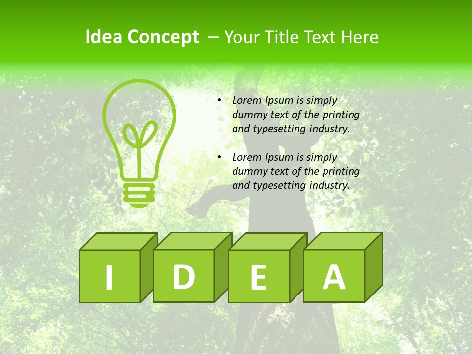 Day Landscape Deciduous PowerPoint Template