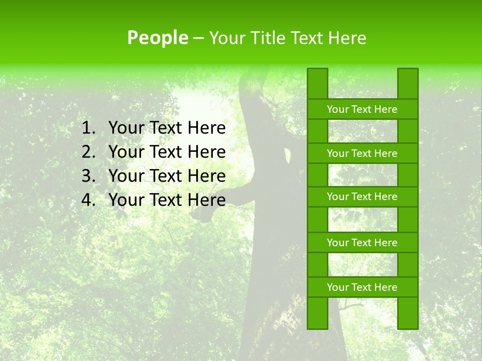 Day Landscape Deciduous PowerPoint Template