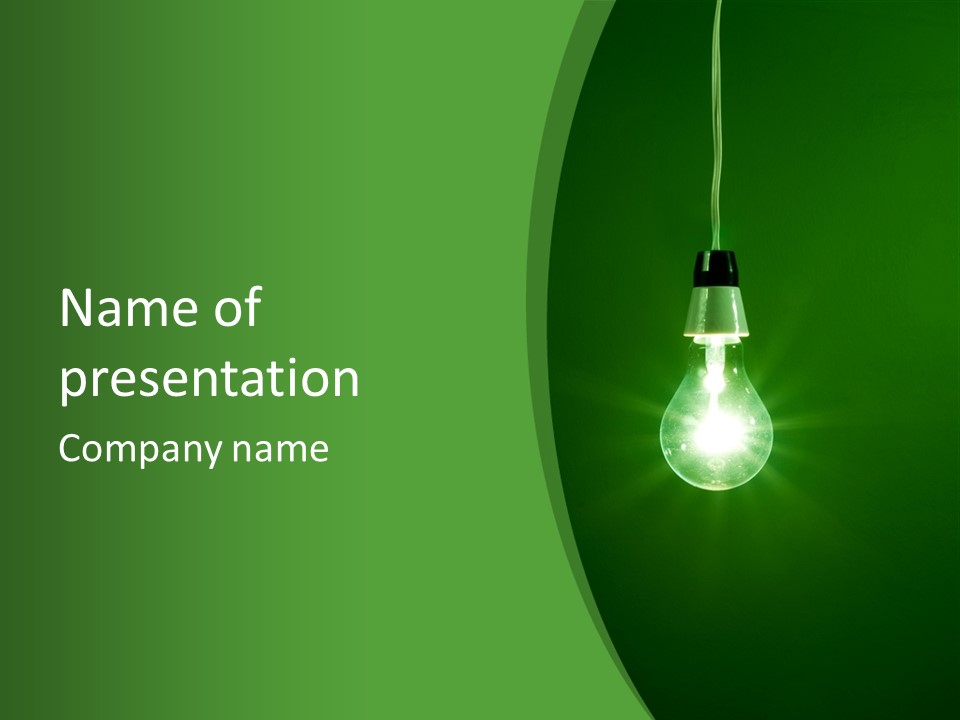 Thinking Studio Electricity PowerPoint Template