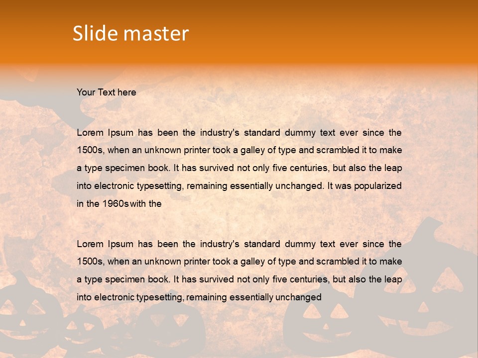 Holiday Textured Fatal PowerPoint Template