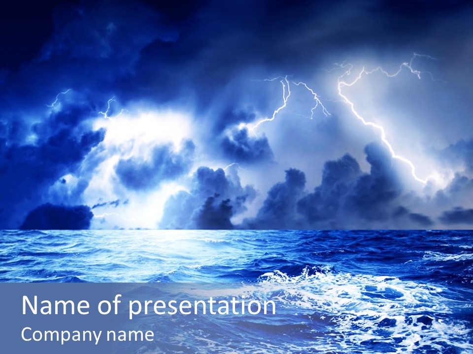 Sky Wave Wind PowerPoint Template