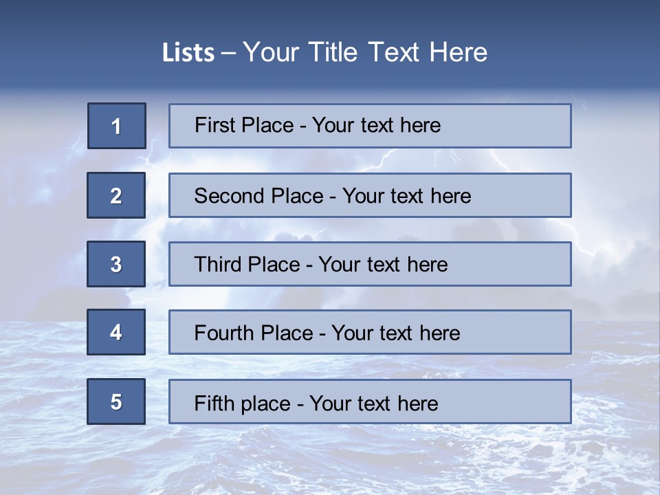 Sky Wave Wind PowerPoint Template