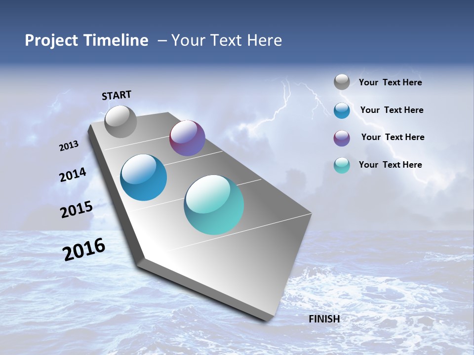 Sky Wave Wind PowerPoint Template
