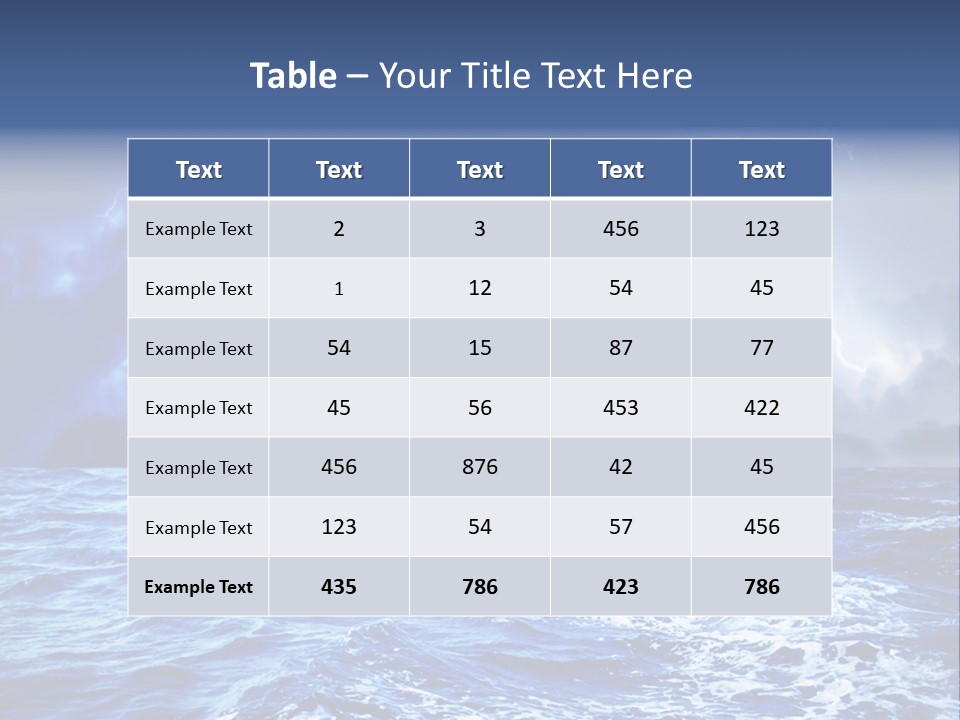 Sky Wave Wind PowerPoint Template