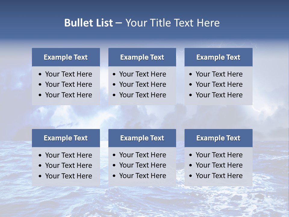 Sky Wave Wind PowerPoint Template