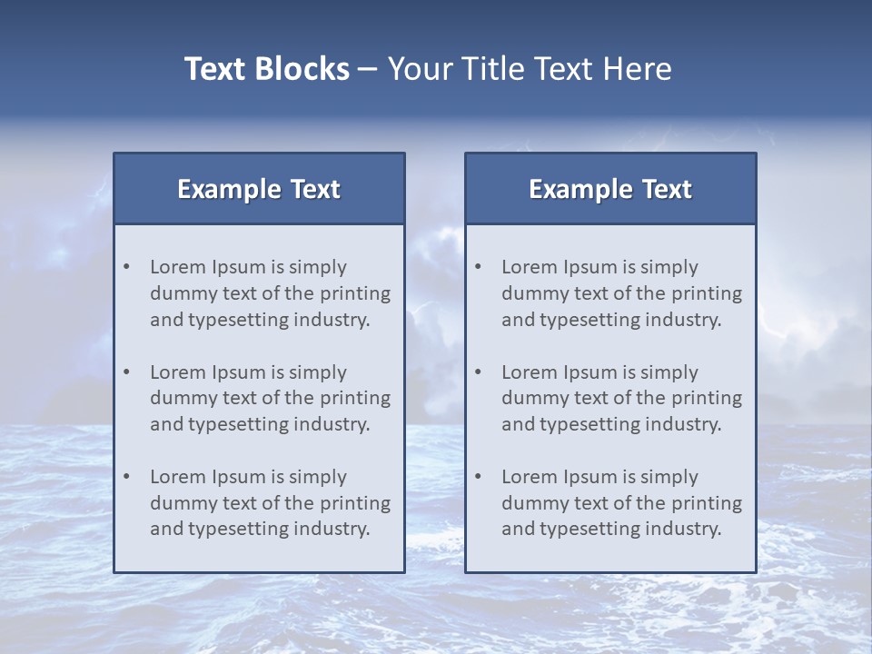 Sky Wave Wind PowerPoint Template